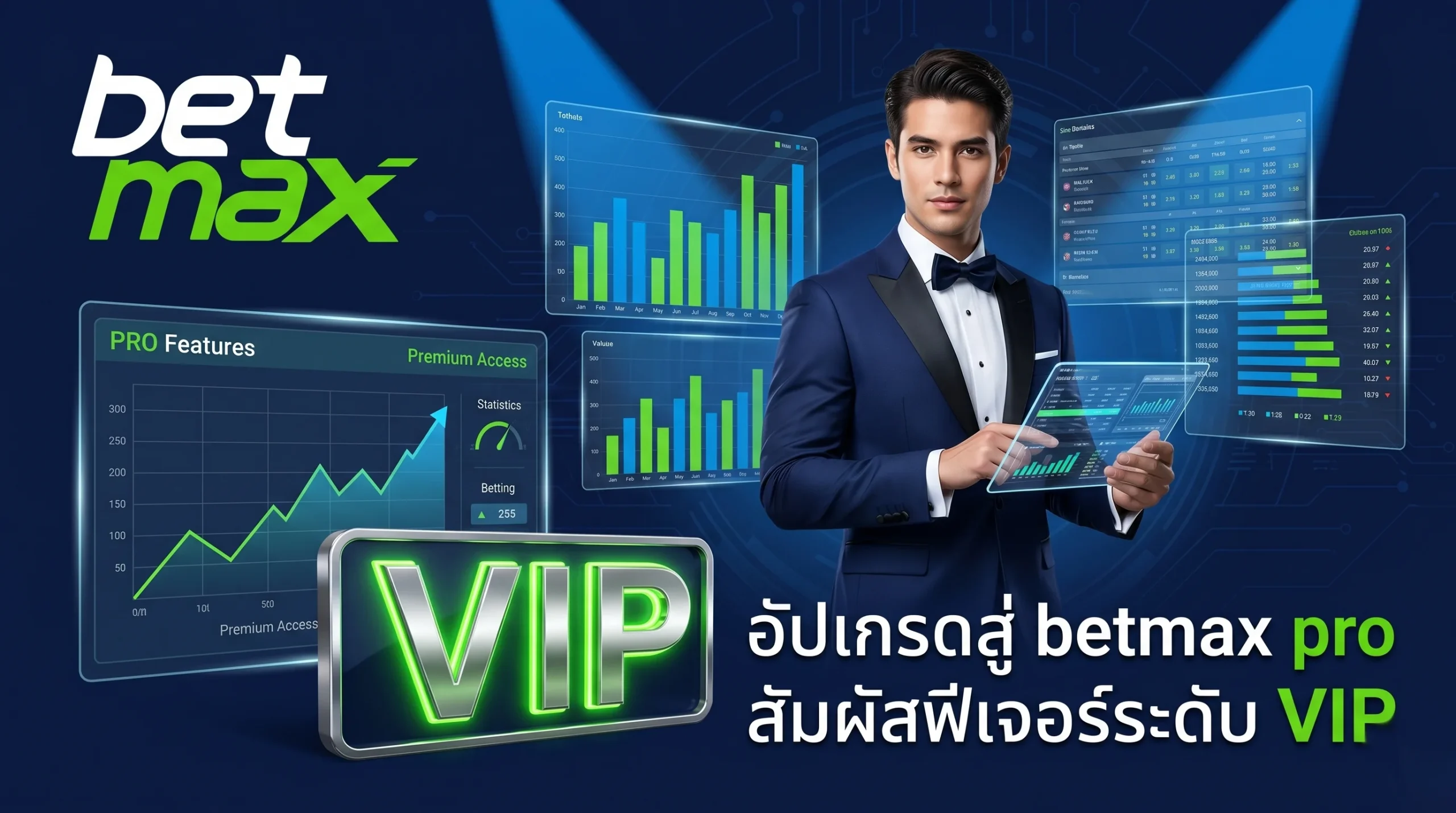 betmax pro ฟีเจอร์ระดับวีไอพีเพื่อยกระดับการเดิมพัน
