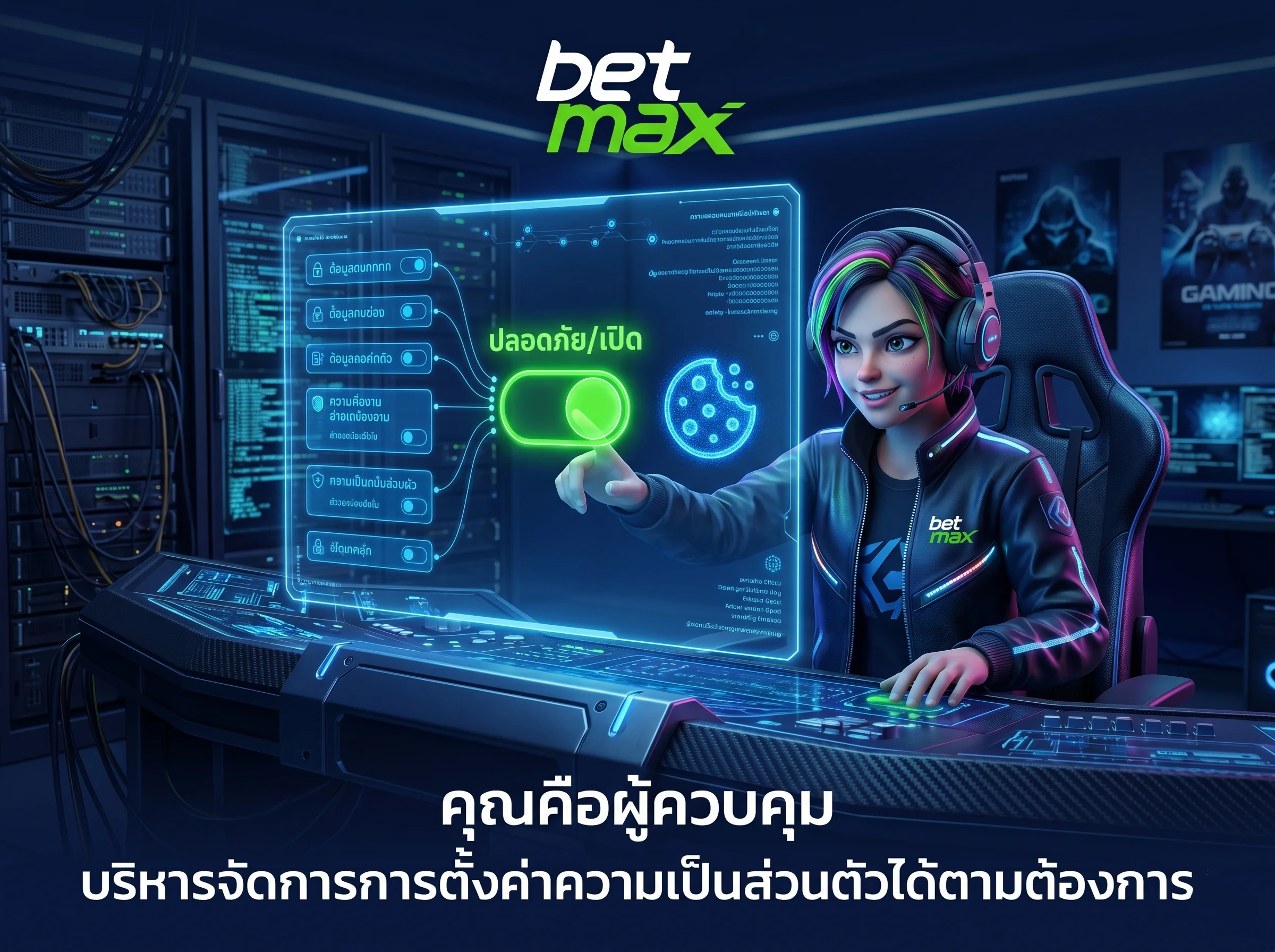 นโยบายความเป็นส่วนตัว betmax อนุญาตให้สมาชิกจัดการคุกกี้และการเข้าถึงข้อมูลของตนเองได้อย่างอิสระ