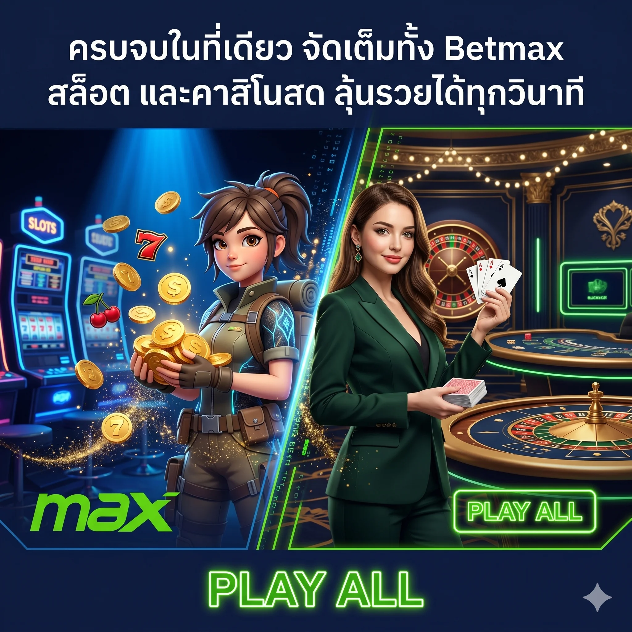 เดิมพันครบวงจร betmax สล็อต ภาพสวย แตกง่าย และ betmax live (คาสิโนสด) ส่งตรงจากคาสิโนระดับโลก